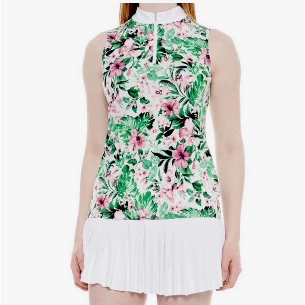 Tommy Bahama Active Sleeveless Polo Golf Tennis Pickleball Sleeveless Size L New